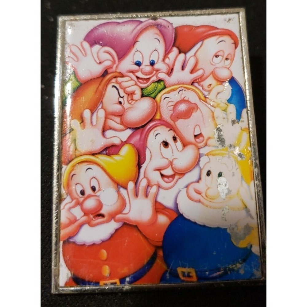Vintage Disney Pin Seven Dwarfs DVD Gift Snow White 2001 6086 DS